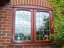 Mahogany Harwood windows in Swannington