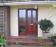Mahogany door and sidelight in Sprowston
