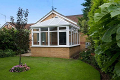 White Edwardian with Opal Polycarbonate roof in Colitshall