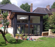 Modern Garden Room in aluminium in Thorpe, Norwich