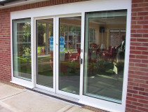 Automatic doors at Corton House care home, Norwich