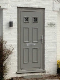 Hethersett: Anthracite Grey Foil PVCu Door with feature panel